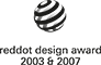 reddot design award 2003 & 2007